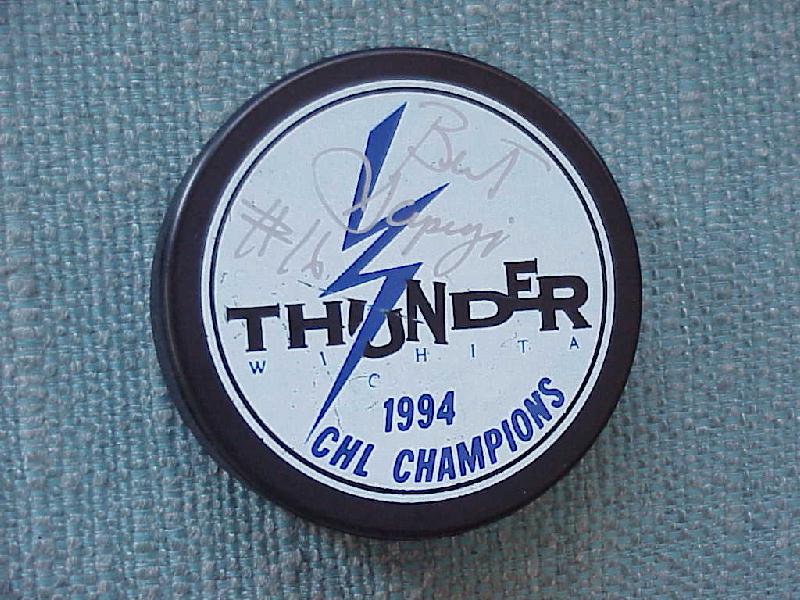 1994 Wichita CHL Champion - Sapergia Autograph